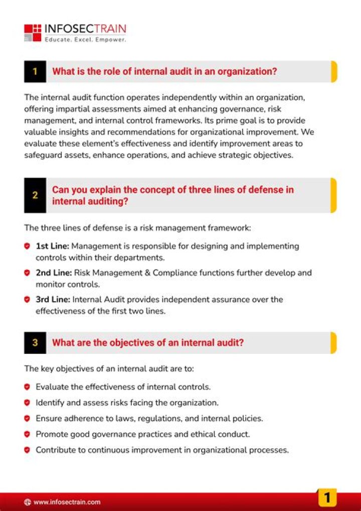 Internal Audit Interview Questions & Answers PDF: Expert Guide