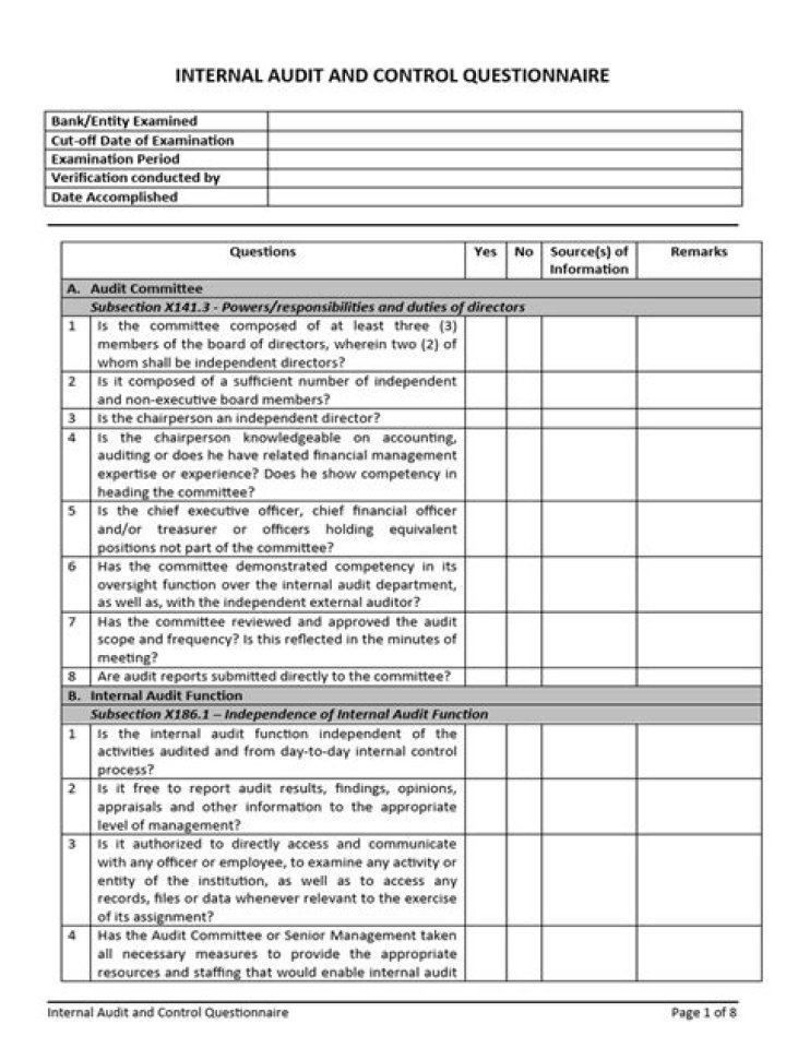 Free Internal Audit Questions and Answers PDF for Instant Download