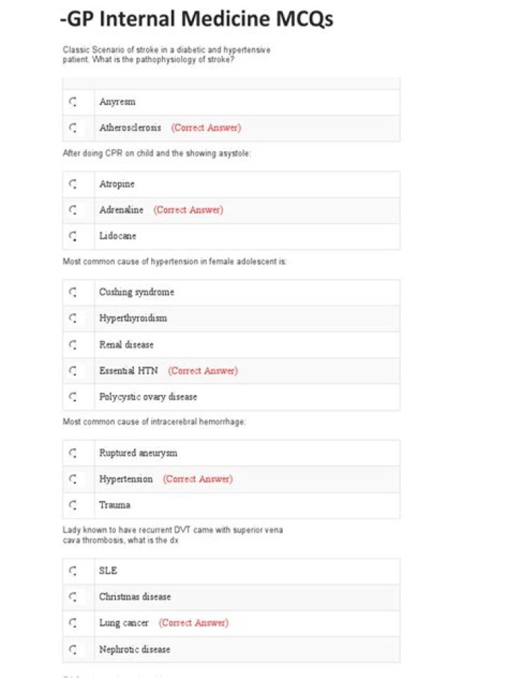 Internal Medicine MCQs with Answers PDF – Download Free Practice Test