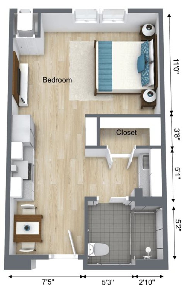 International Aventura Studio Floor Plan PDF – Download Complete Blueprint