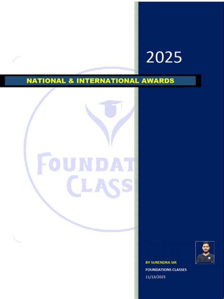 International Awards List PDF: Top Global Recognition Documents