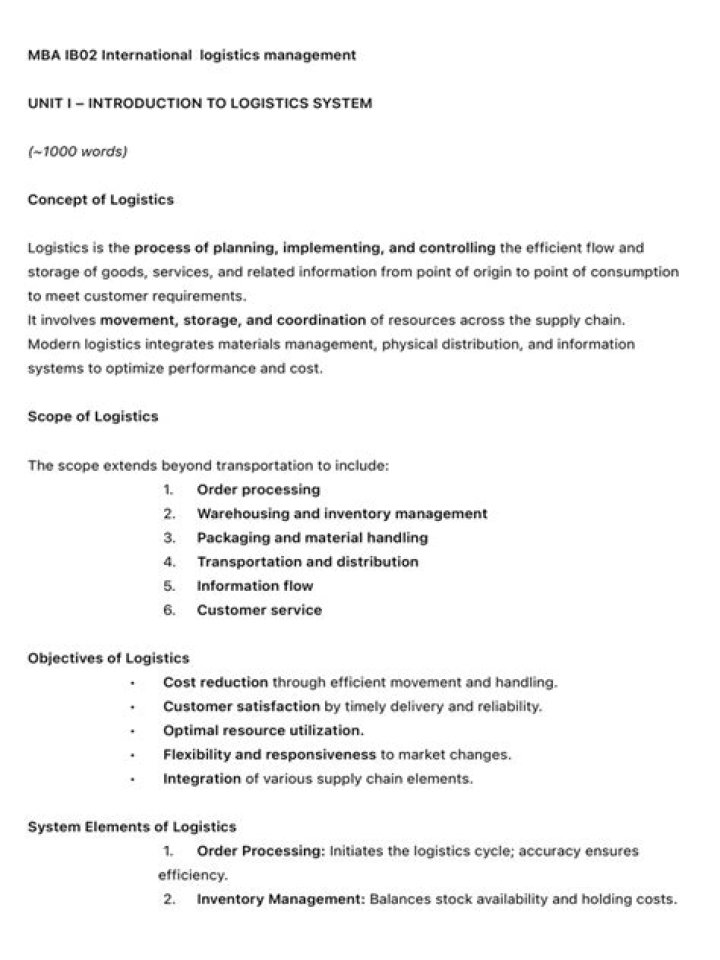 Master International Logistics Management with Free PDF Guide