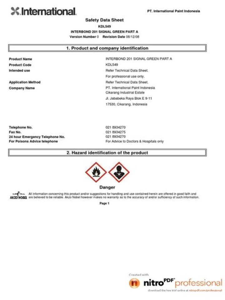 Download International Paint Data Sheet PDF – Comprehensive Technical Specs