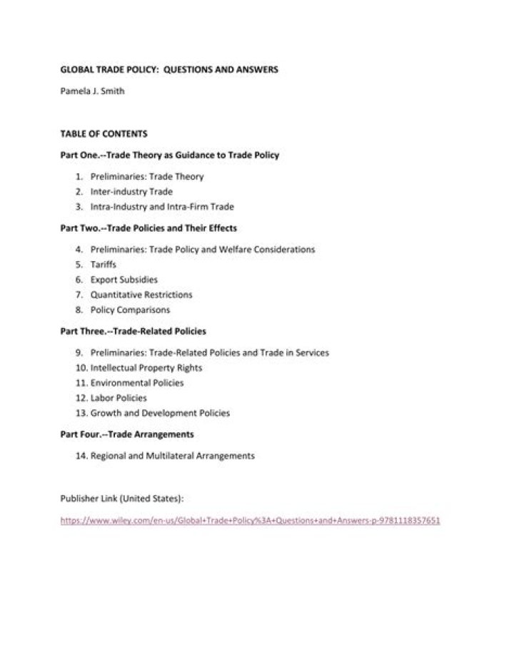 International Trade Questions and Answers PDF: Expert Answers