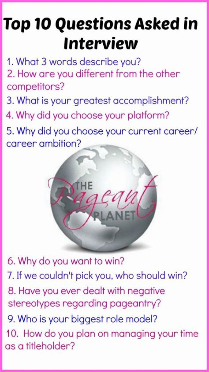 Interview Beauty Pageant Questions and Answers PDF for Success