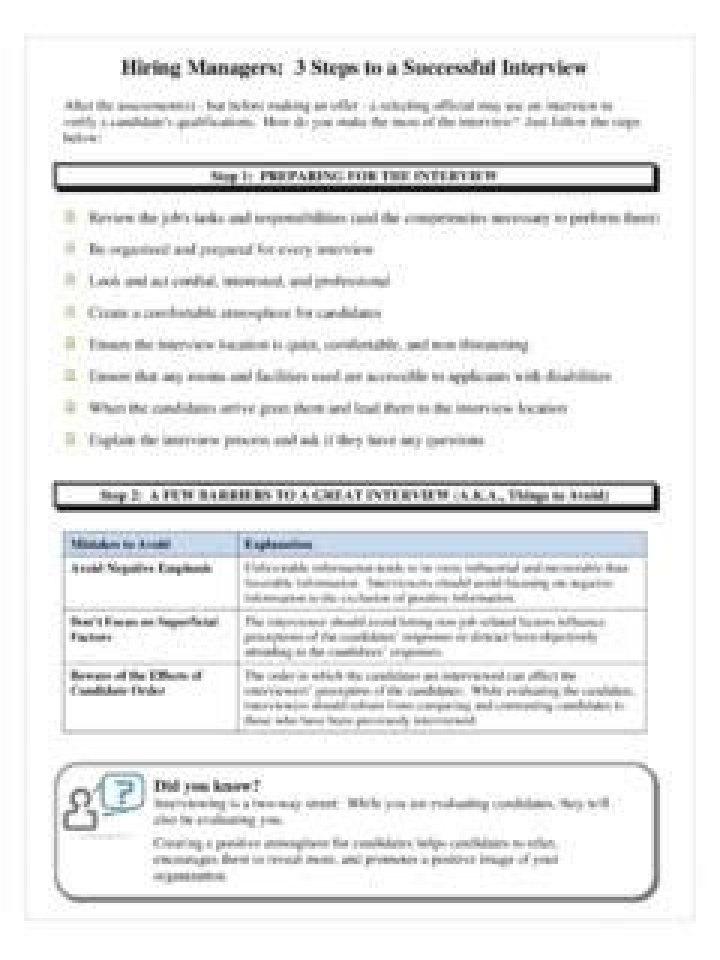 Interview Guide for Hiring Managers: Essential PDF Checklist
