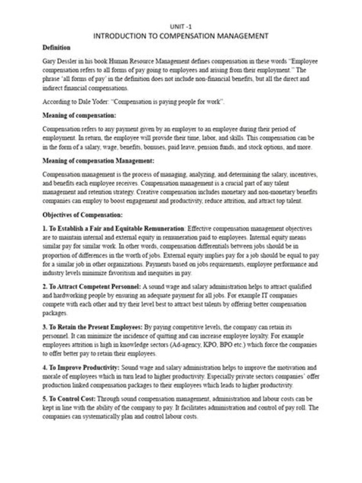 Introduction to Compensation Management: A Comprehensive PDF Guide