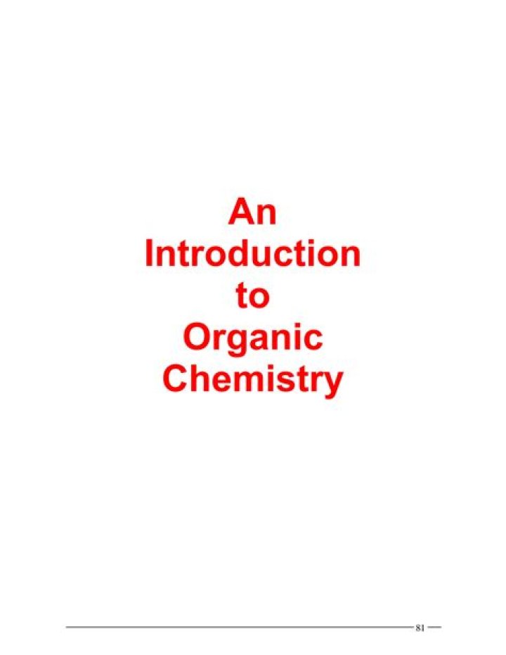 Introduction to Organic Chemistry Questions and Answers PDF