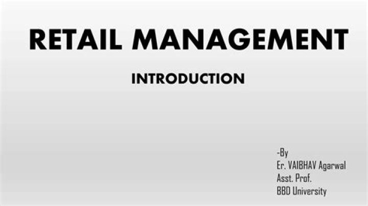 Introduction to Retail Management PDF: Master the Basics for Success