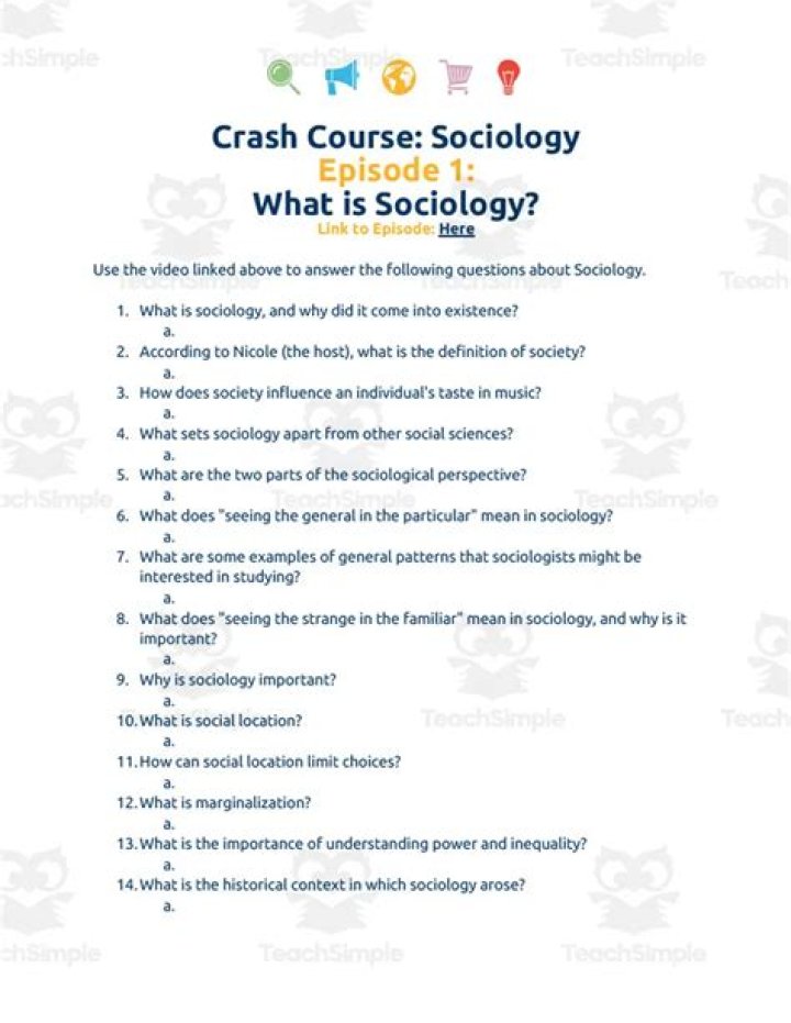 Introduction to Sociology: Questions & Answers PDF Free Download