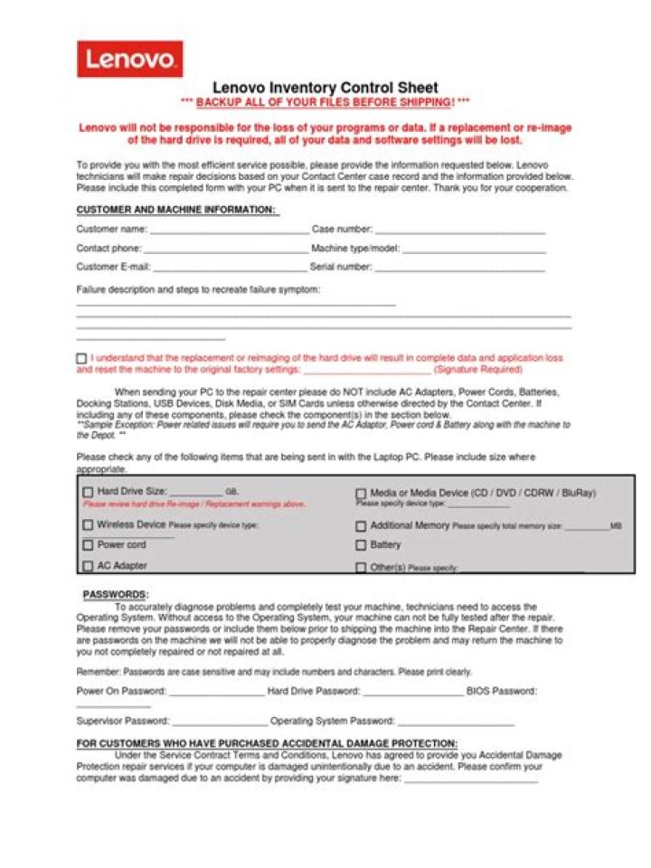 Inventory Control Sheet PDF for Accurate Stock Management