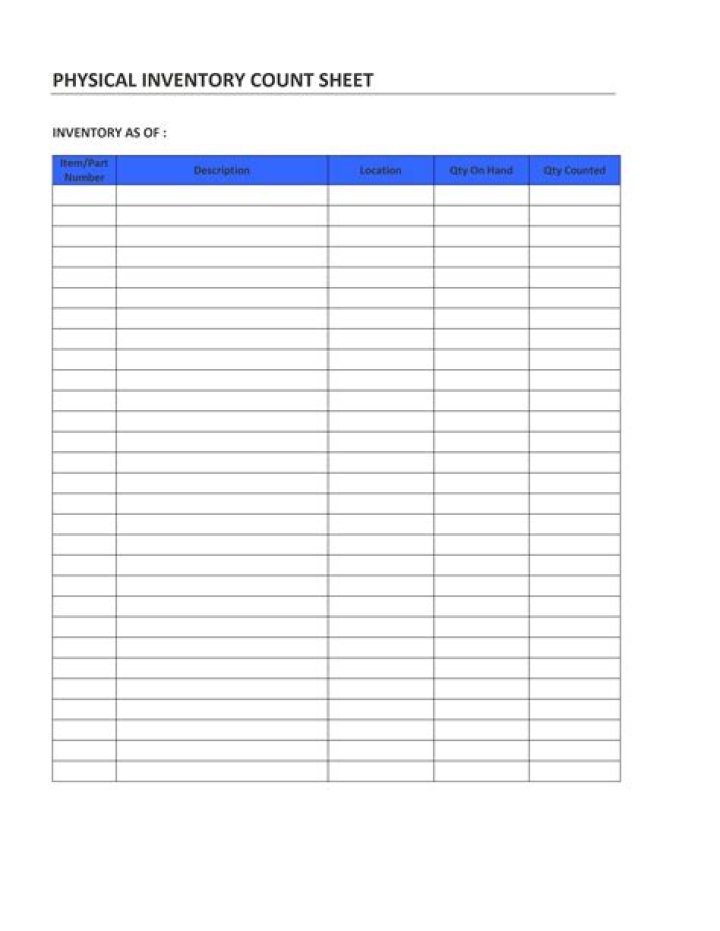 Download Free Inventory Count Sheet PDF for Accurate Stock Tracking