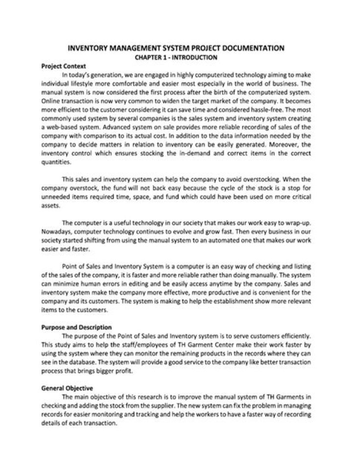 Inventory Management System Project Documentation PDF – Complete Guide
