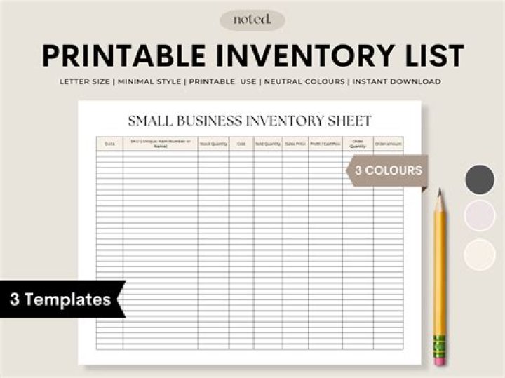 Download Free Inventory Worksheet PDF for Accurate Stock Tracking