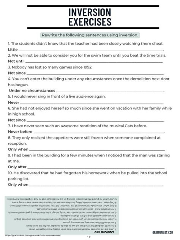 Inversion Exercises with Answers PDF – Master Skipping Drills Fast