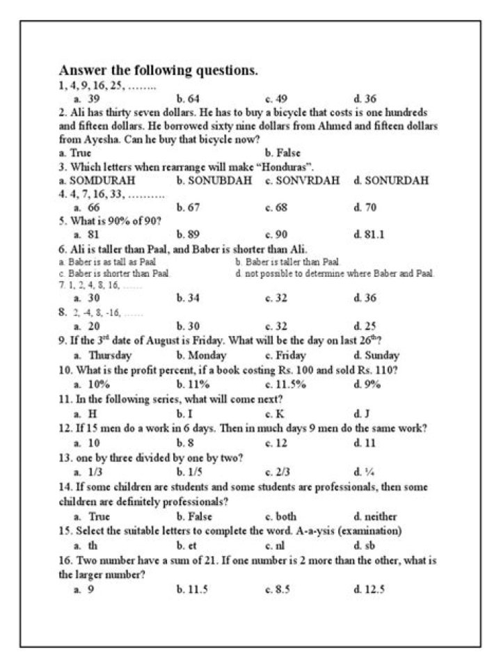 Free IQ Test PDF Format – Instant Download & Accurate Results