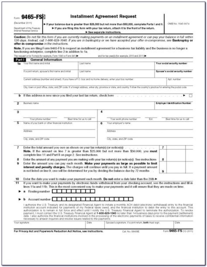 IRS Payment Plan Form PDF: Get Your Tax Payment Plan Now