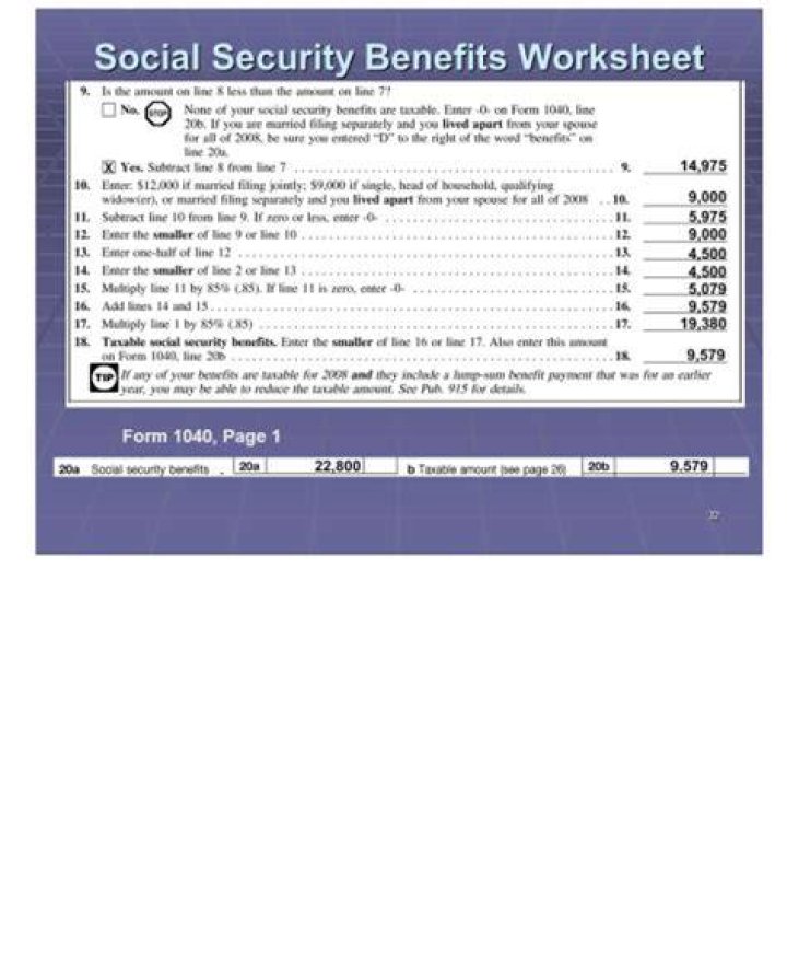 IRS Social Security Worksheet Calculator PDF – Accurate & Easy Filing