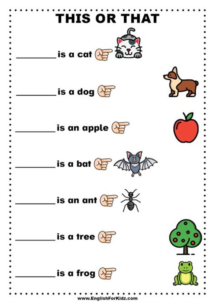Free Kindergarten 'Is and Are' Worksheets PDF – Perfect for Early Learning
