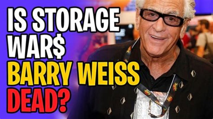 Is Barry Weiss from Storage Wars Dead?! YouTube
