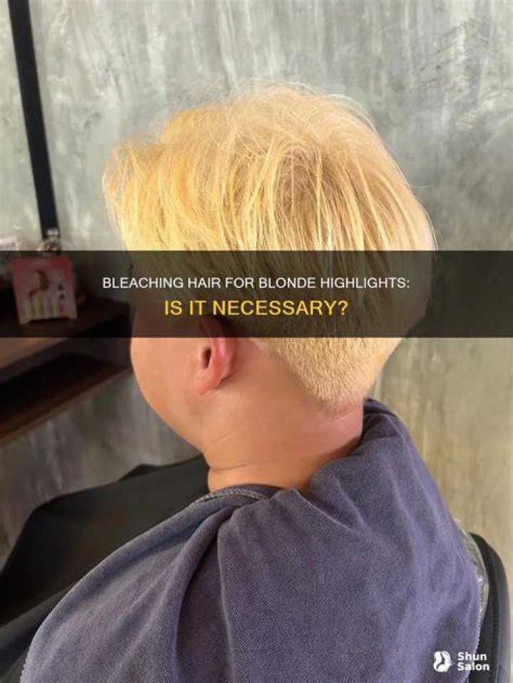 Is bleaching necessary for blonde hair?