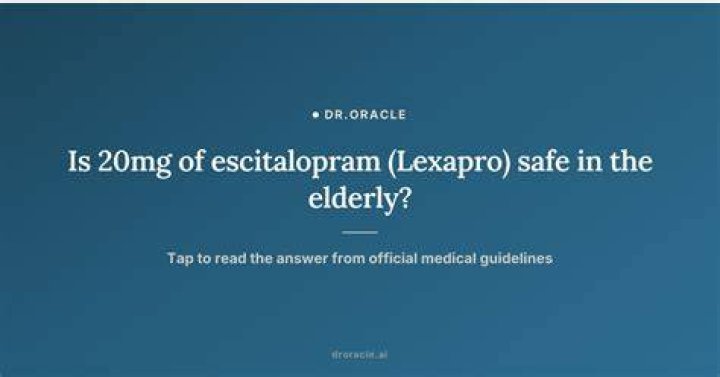 Is Escitalopram safe for kids?