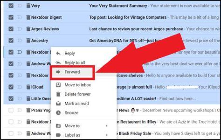 Is it possible to forward all emails in Gmail?