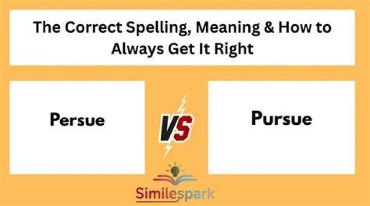 Is pursue correct?