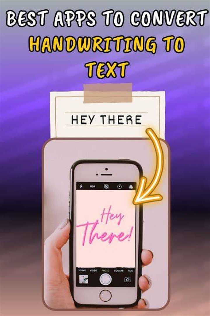 Is there an app that can scan handwriting?