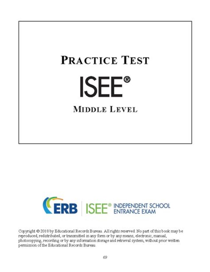 ISEe Middle Level Practice Test PDF Free Download – Instant Results