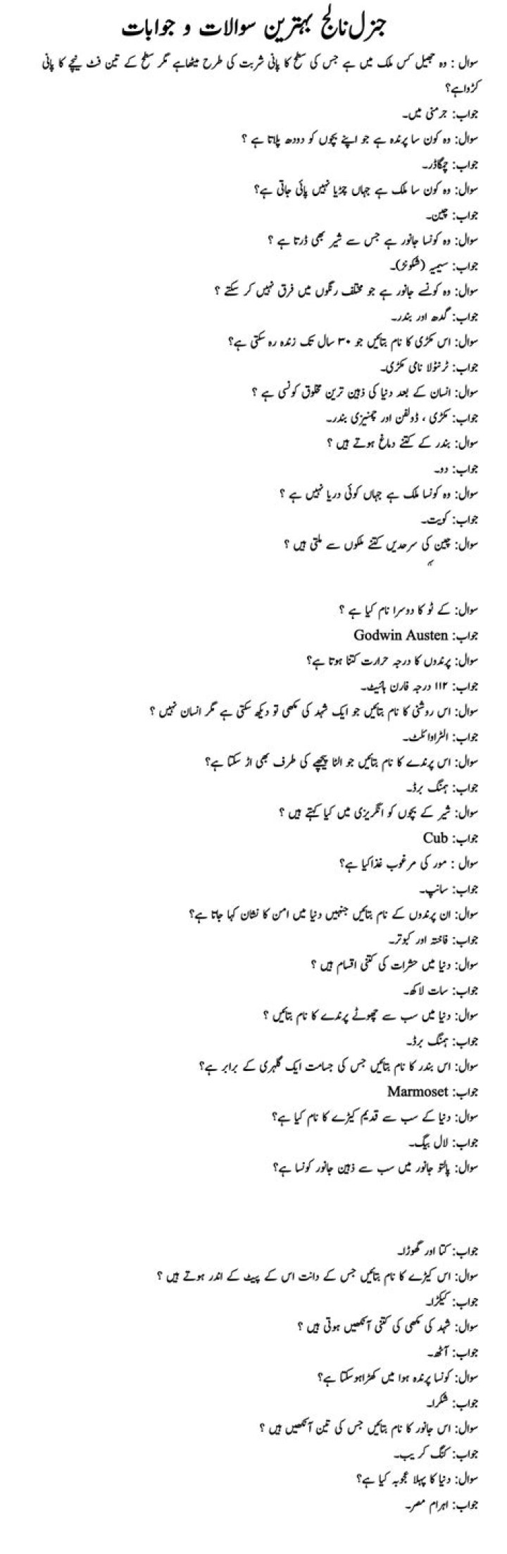 Islamic Question Answer in Urdu PDF – Free Download