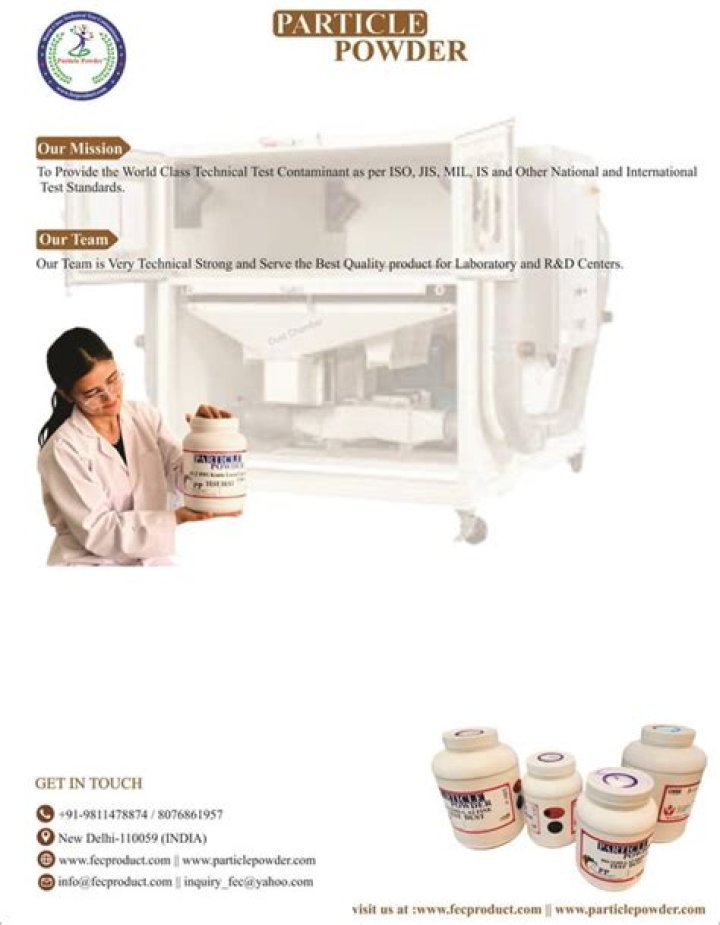 ISO 12103:1 A2 Fine Dust Test PDF – Full Compliance Documentation
