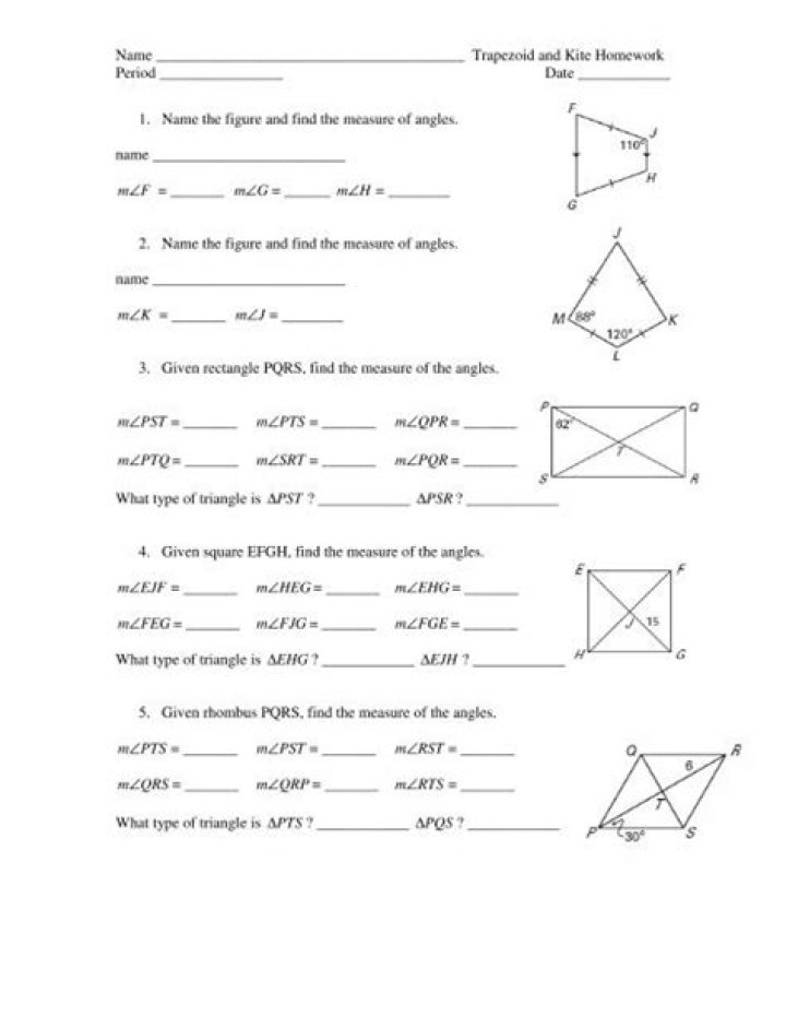 Free Isosceles Trapezoid Worksheet PDF – Practice Geometry Skills