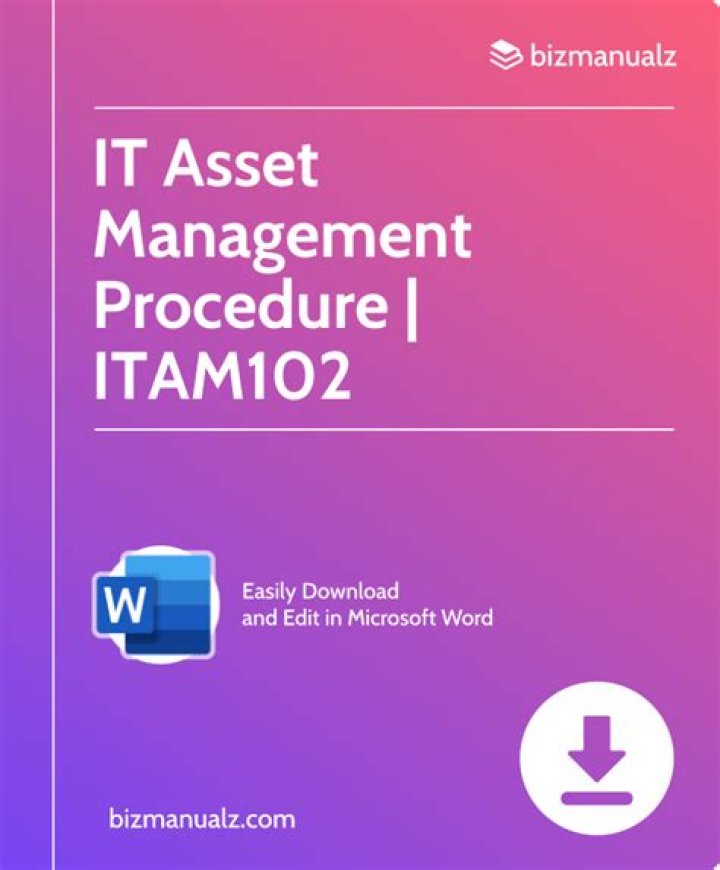 Essential IT Asset Management Procedure PDF for Business Efficiency