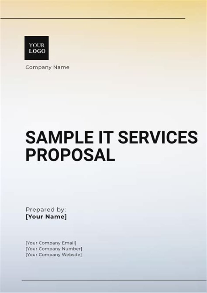 Download It Managed Services Proposal PDF for Cost-Effective IT Support