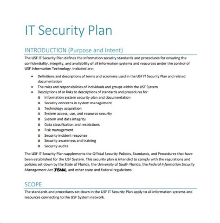 IT Security Plan Example PDF – Full Template & Guide