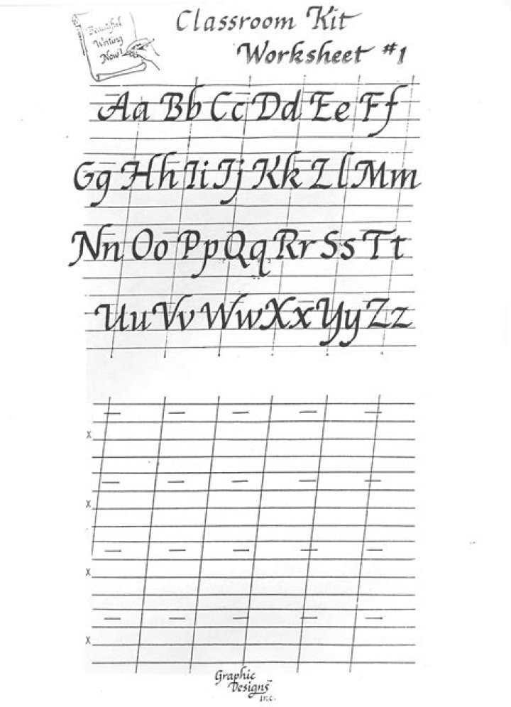 Italic Calligraphy Practice Sheets PDF for Beginners