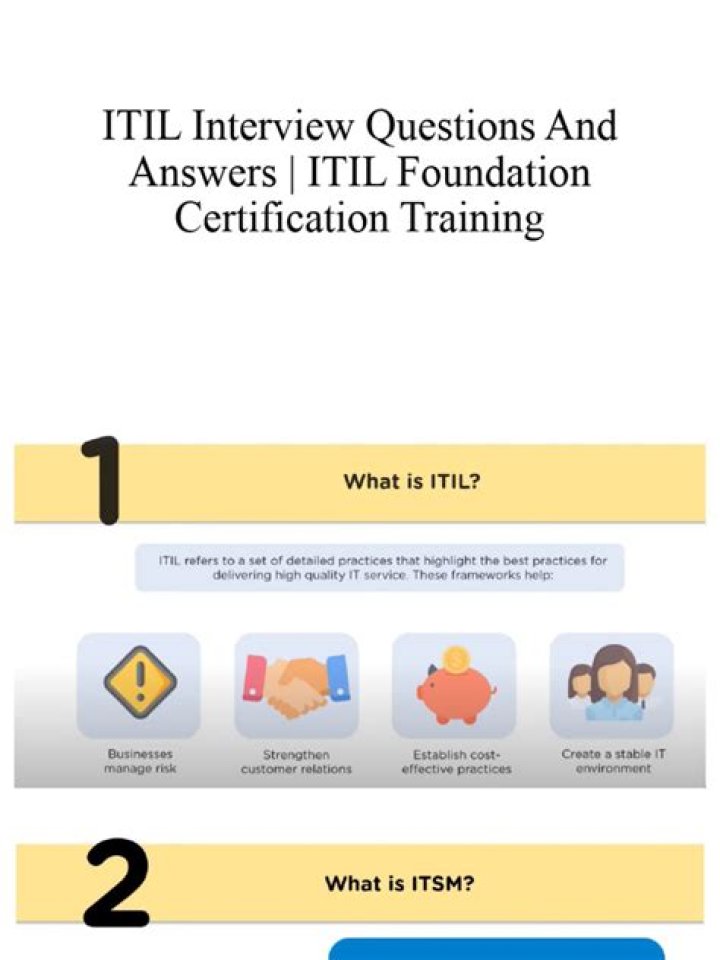 ITIL Interview Questions and Answers PDF: Master the Exam with Confidence