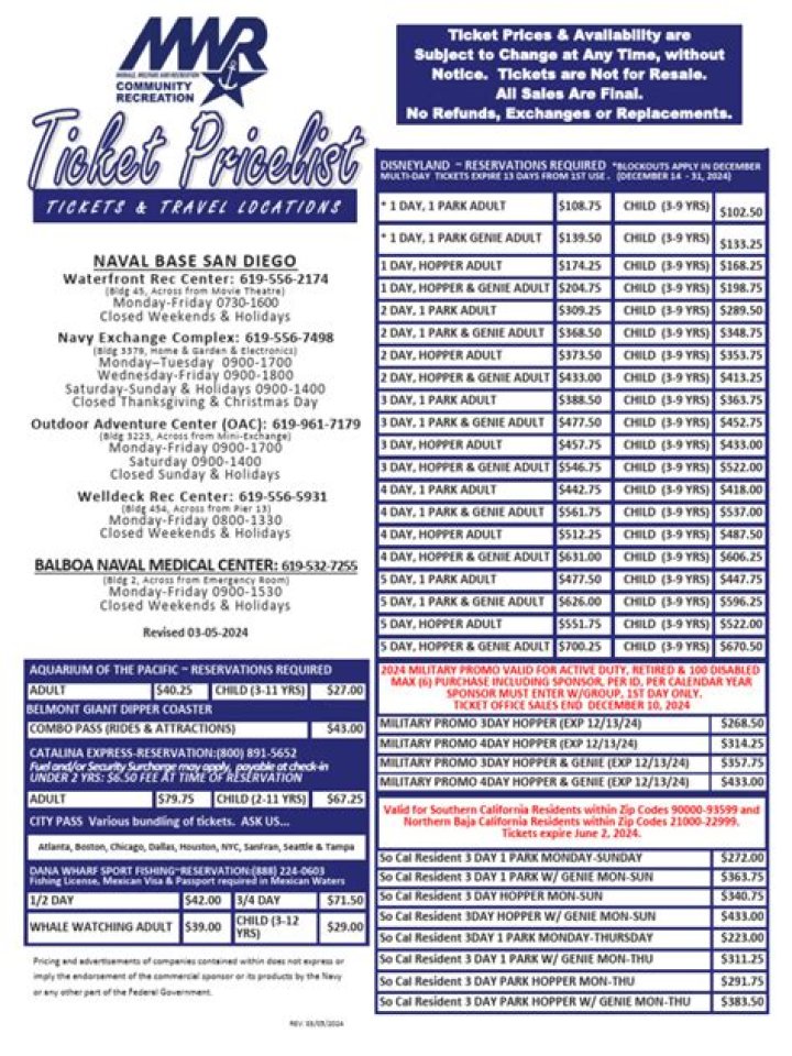 2024 ITT Tickets Price List PDF – Download Full 2024 Pricing Guide