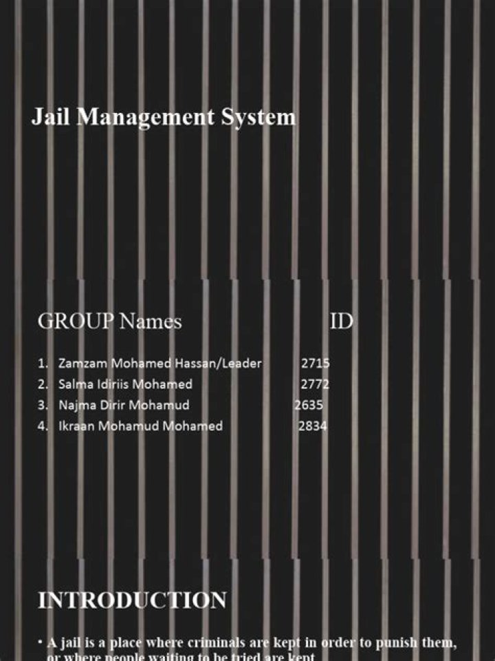 Comprehensive Jail Management System PDF Guide