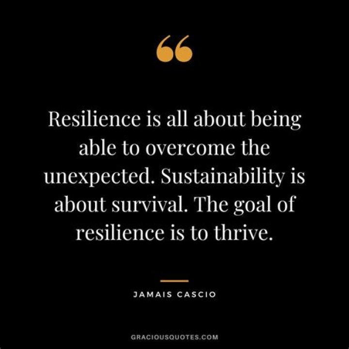 Jamais Cascio Quote “Resilience is all about being able to the unexpected