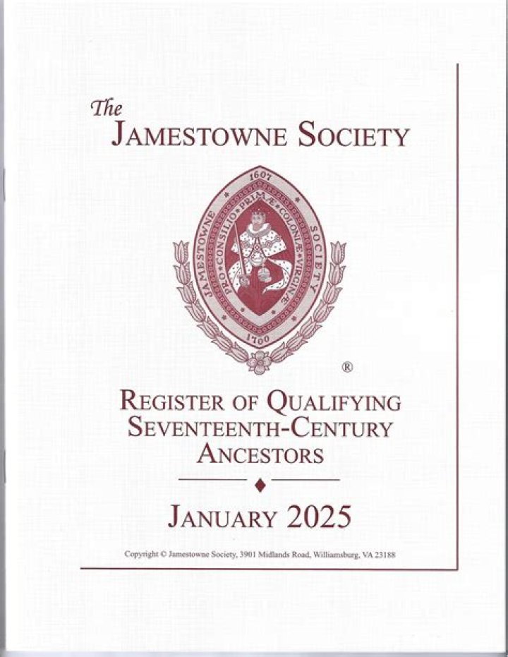 Jamestowne Society List of Qualifying Ancestors – PDF Download