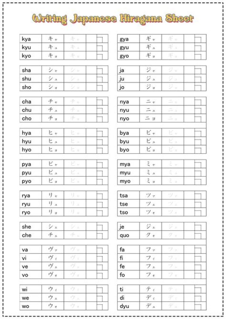 Free Japanese Practice Sheets PDF – Learn Hiragana, Kanji & More