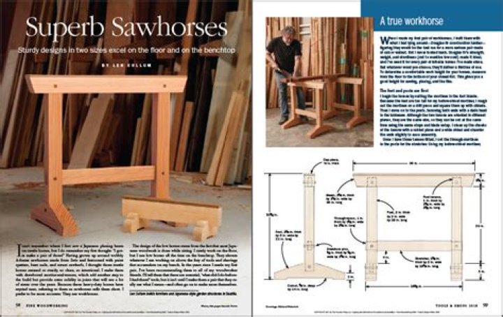 Japanese Sawhorse Plans PDF for DIY & Craft Projects