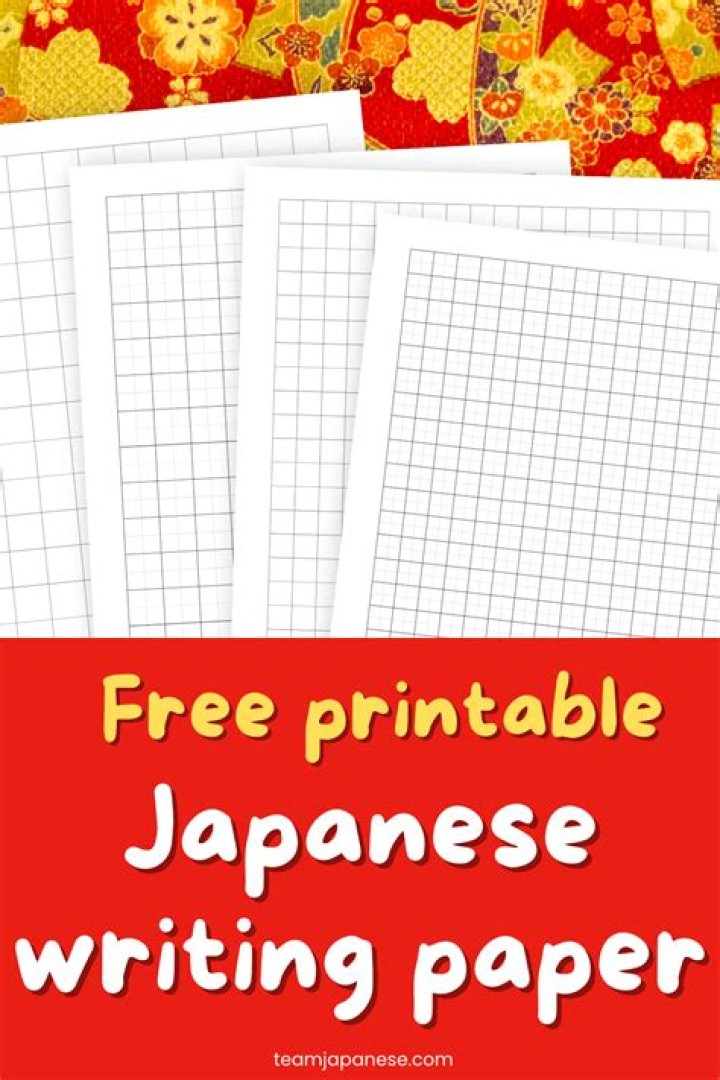 Japanese Writing Sheet PDF – Free Downloadable Practice Sheets