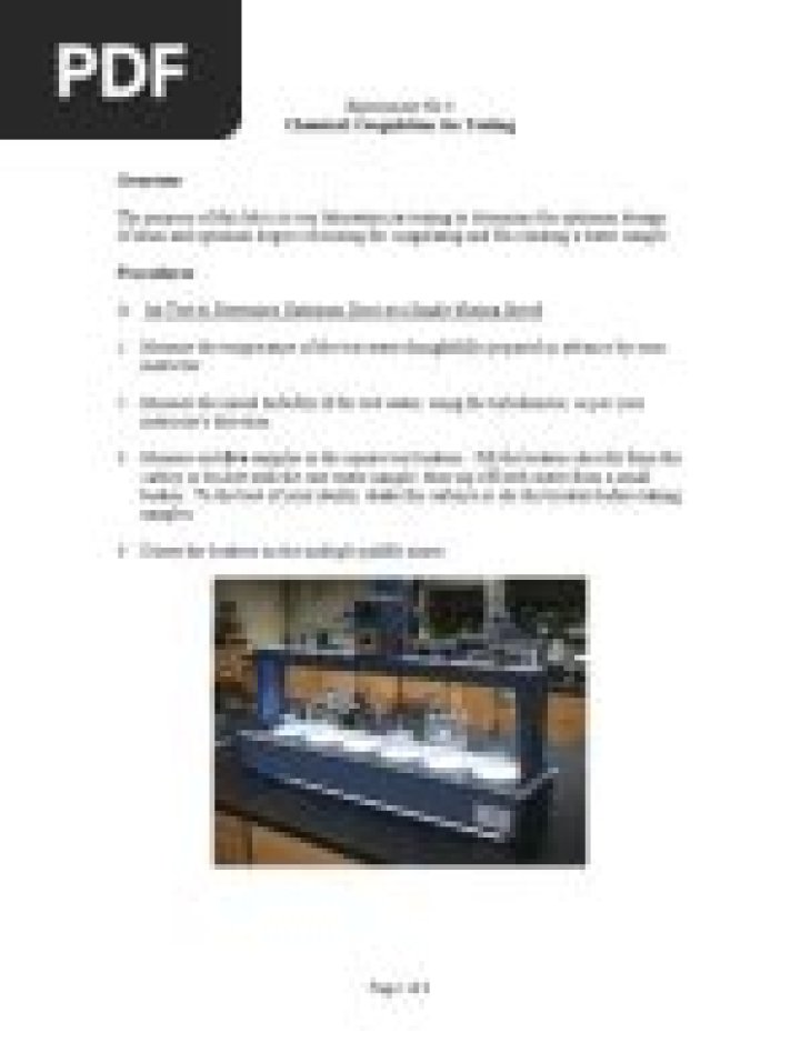 Jar Test Procedure for Water Treatment: Complete PDF Guide