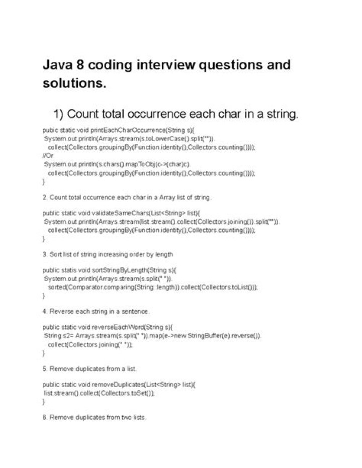 Java 8 Coding Questions & Answers PDF – Master Core Java 8 Concepts
