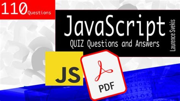 JavaScript Quiz with Answers PDF: Master Web Development