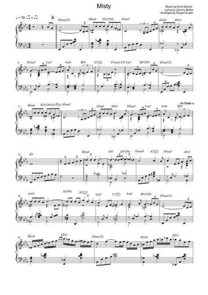 Jazz Standard Sheet Music PDF – Download Instantly