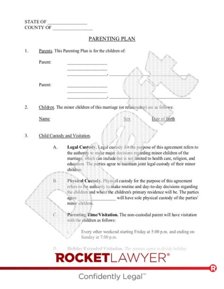 JDF 1113 Parenting Plan Colorado PDF: Legal Requirements & Guidelines